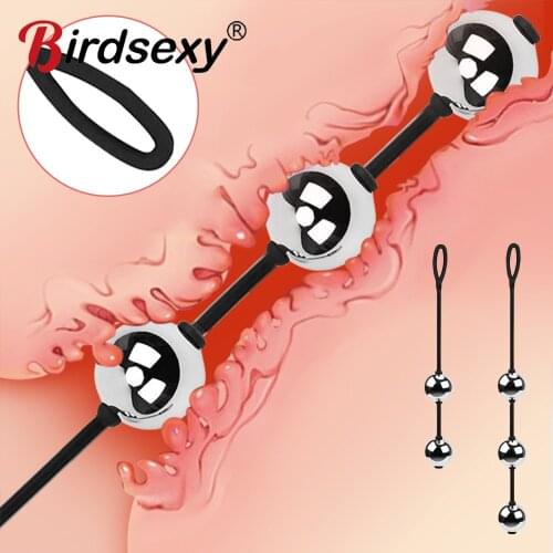 Anal Pull Beads Four Large Balls Prostate Massager Vaginal Balls Vaginal G-spot Stimulator Butt Plug Sex Toys for Woman Man Gay