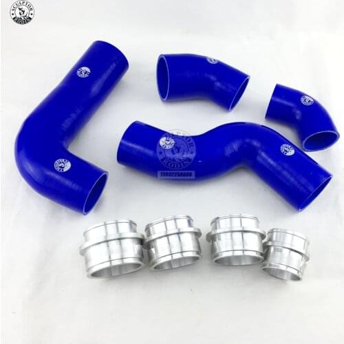 Silicone Turbo Intercooler Pipe Hose Kit FOR V W GOLF MK5 MKV FSI 2.0T GT I (4pcs) RED/BLUE/BLACK