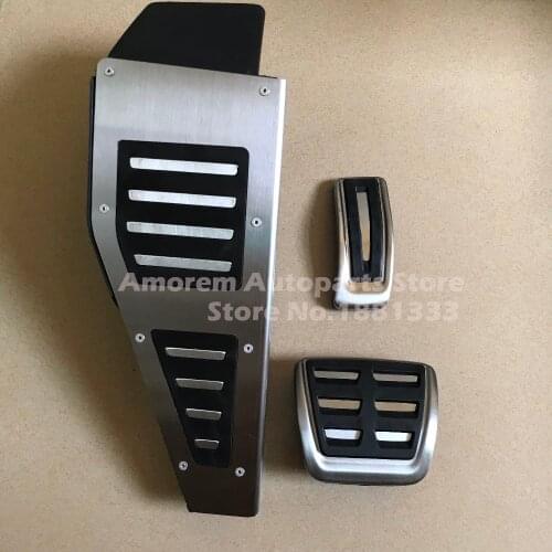 TTCR-II RHD Accessories Pedal For Audi A3 S3 8V 2013-2016 Stainless Steel Foot Rest Accelerator Brake Pedals Styling Sticker
