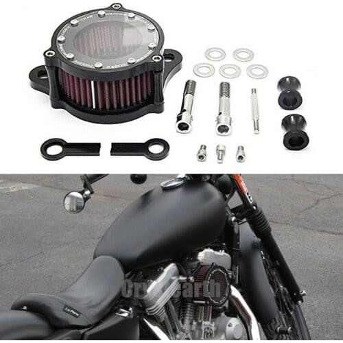 Motorcycle Air Cleaner Intake Filter For 2004-2015 Harley Sportster XL 883 XL1200 Custom 04 05 06 07 08 09 10 11 12 13 14 15