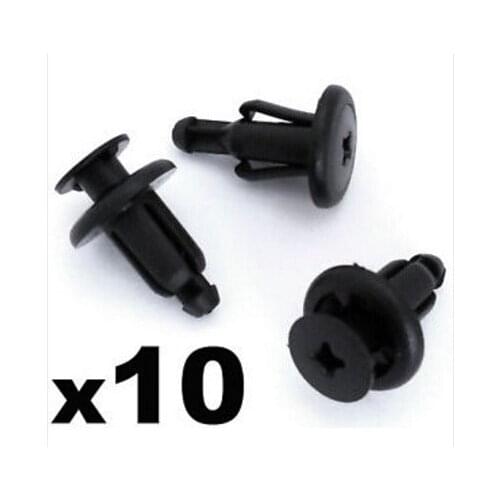 X10 Easy Removal For Honda Kawasaki For BMW Motorbike Fairing Panel Plastic Trim Clips 7mm