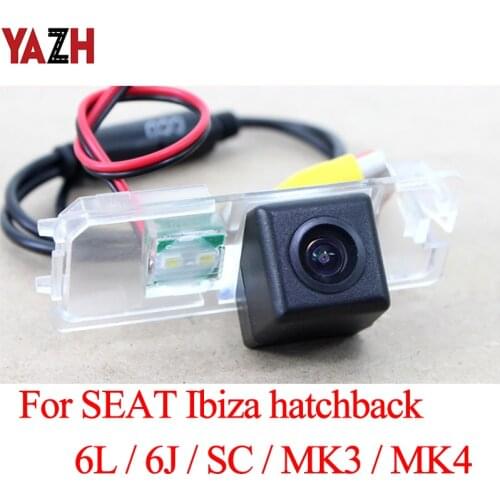 YAZH For SEAT Ibiza 6L 6J SC MK3 MK4 02-09 Rearview Parking Rear View Camera HD CCD Car Reverse Backup Waterproof Night Vision
