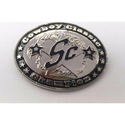 Western Cowboy Classic Champion Mens Metal Belt Buckles suitable for 4cm wideth belt with continous stock