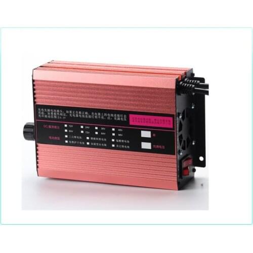 72V 60V 67.2V 71.4V Li-ion LiPo 48V Lifepo4 Lithium Battery Charger Smart Adjustable 2A 5A 10A 12A Fast Charge ebike 12S 20S 24S