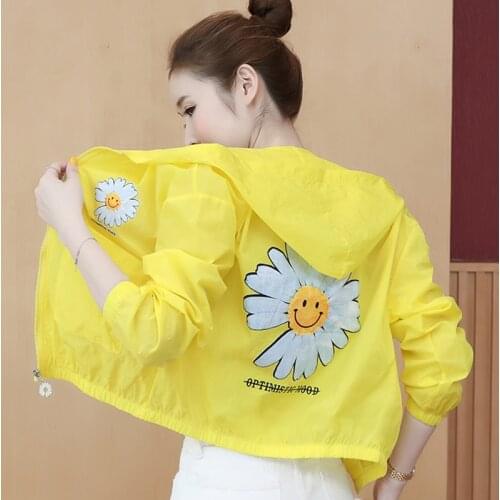 Printed Cardigan Sun Protection WomenS Clothes Spring Summer Zipper Baseball Jacket Windbreaker Coat Vetement Femme 2021