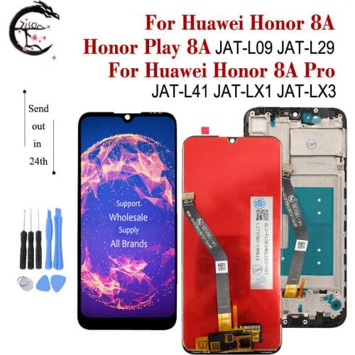 LCD With Frame For Huawei Honor 8A JAT-L09 JAT-L29 honor 8A Pro JAT-L41 LX1 LX3 8Apro Display Screen Touch Digitizer Assembly
