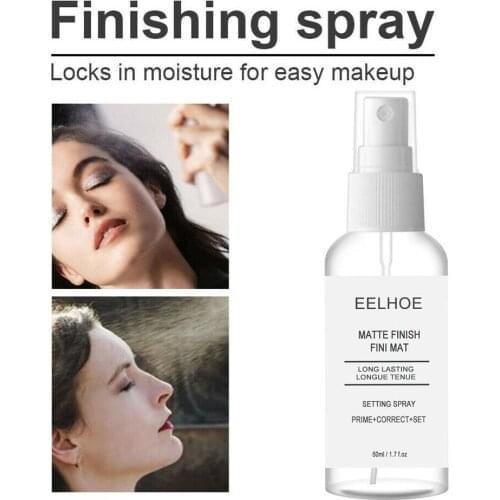 1Pcs Oil Control Long-Lasting Transparent Makeup Setting Moisturizing Matte Spray Fix 50Ml Spray Cosmetic Natural Makeup C8E3