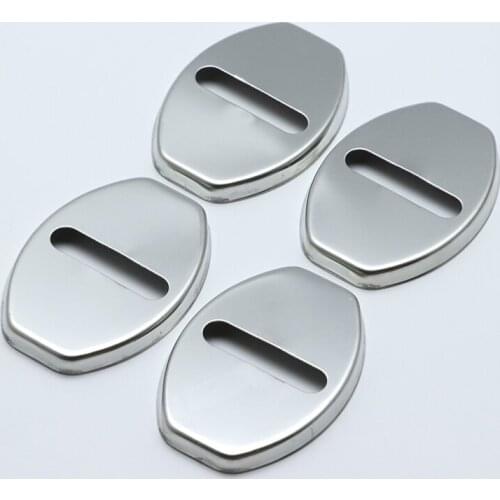 4pcs Anti Rust Car Door Lock Protective Buckle Cover For audi A8 2012-2019 S8 2015-2019 Car Styling Accessories