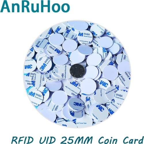 5/10PCS NFC Smart Chip Tag UID Coin Card Sticker RFID Rewriteable Key Copy Copier Token 1K S50 Clone Duplicator 13.56Mhz Badge