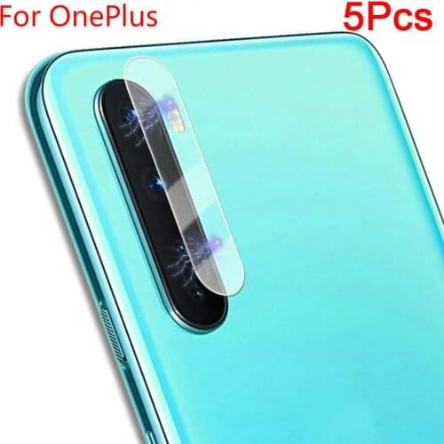 5Pcs HD Tempered Glass For Oneplus Nord 8 7 6 Camera Lens Soft Tempered Glass Screen Protector Film For Oneplus 8T Pro 7T 6T