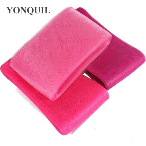 4''/10CM Crinoline Horsehair Fabric DIY Hair Accessories Weding Bride Mesh Fascinators Craft Headwear Material 25Yards/Lot