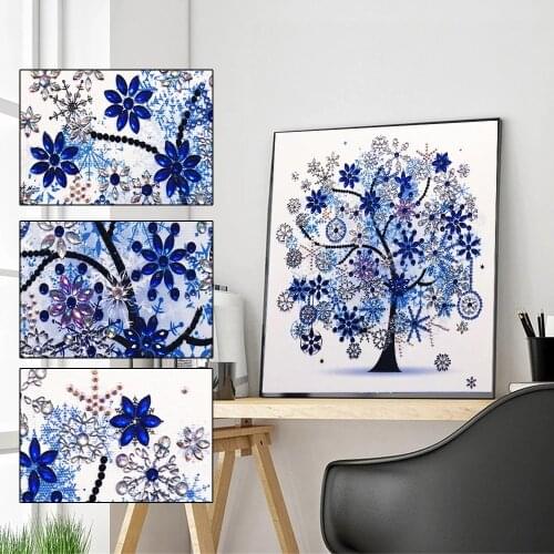 5D DIY Diamond Painting Four Seasons Tree Special Shiny Diamond Embroidery Mosaic Sticker Cross Embroidery Decoration