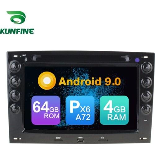 Android 9.0 Core PX6 A72 Ram 4G Rom 64G Car DVD GPS Multimedia Player Car Stereo For Renault Megane 2003-2008 radio headunit