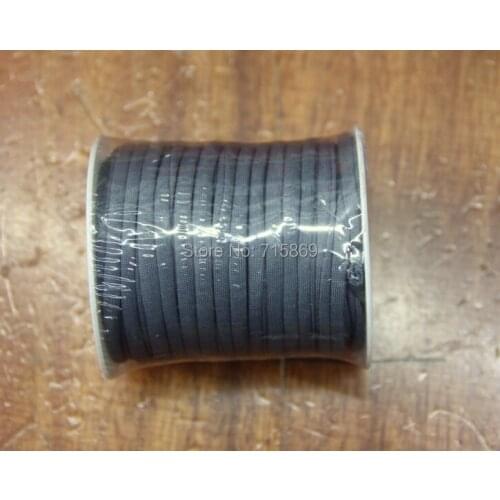 Free Ship 5mm 20meter / Row Dary Gray Elastic lycra cord Stitched round lycra cord Lycra strip For Jewelry Marking