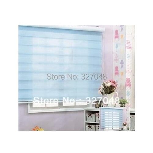 FREE SHIPPING Popular zebra blinds/korean curtains/double-layer roller blinds/curtain fabric curtain window curtain