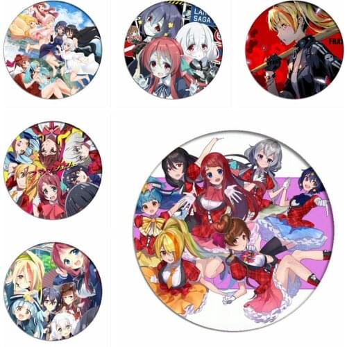 ZOMBIE LAND SAGA Cosplay Backpack Badges Kotaro Tatsumi Cosplay Brooch Icon Collection Minamoto Sakura Breastpin for Clothing