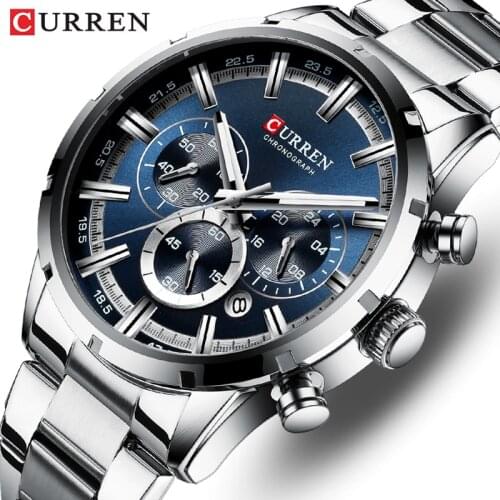 CURREN Luxury Brand Men Watch Fashion Quartz Men Watches Waterproof Casual Wristwatches Male Clock Relogio Masculino