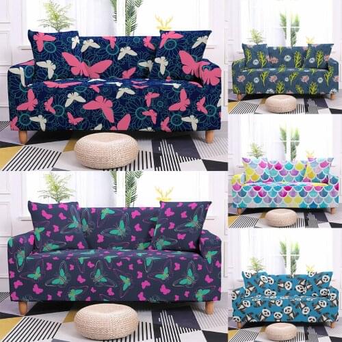 Cover For Sofa Elastic Couch Cover Butterfly Armchair Sofa Slipcover For Living Room L-shaped Corner Sectional Chair Cover 1PC