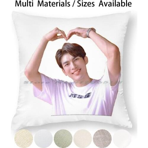 Mew Suppasit Heart Pillow Case Throw Pillow Cover Cotton Linen Flax Mew Suppasit Tharntype Suppasit Jongcheveevat Cute Bl Boys