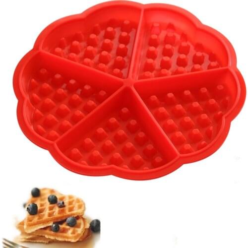 Waffle Makers Mould Silicone Cake Chocolate Mould Nonstick Baking Mold Bakeware DIY Tool