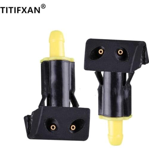 2pcs/Set Car Front Windscreen Wiper Washer Jet Spray Nozzles For Nissan 2013 2014 2015 2016 2017 J11 Old Tiida