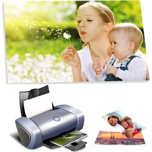 Photo Paper 3R,4R,5R,A3,A4,A5,A6 100 Sheets High Glossy Printer Photographic Paper Printing for Inkjet Printers Office Supplies