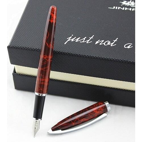 JINHAO 156 fountain pen stationery school office supplies luxury brand cute metal gift 0.5/1.0mm nib writing ink Calligraphy pen