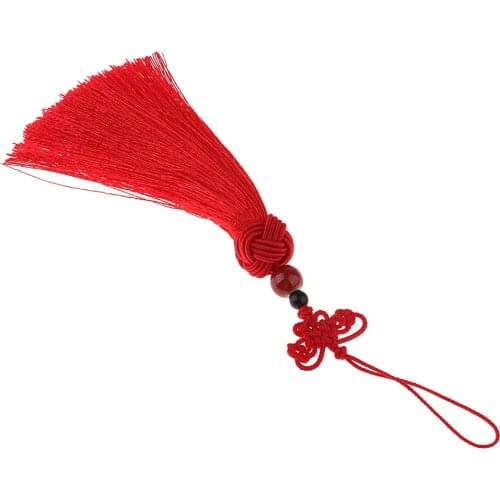 Chinese Knot Lucky Tassel Fans Keyring Bags Pendant Home Hanging Decor Gift 20 cm