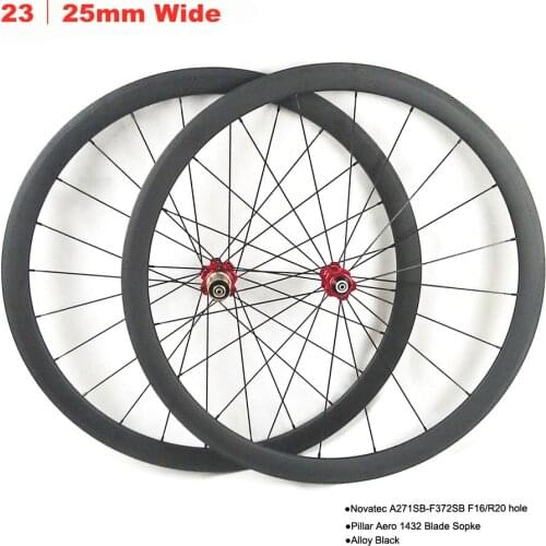 FIC 23/25mm wide road bicycle tubular clincher tubeless 38mm 50mm 60mm 88mm carbon wheel with Novatec A271SB-F372SB hub wheelset