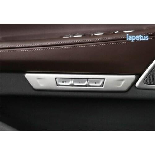 Lapetus For BMW 7 Series G11 G12 2016 2017 2018 Seat Adjustment Memory Button Switch Decoration Sticker Cover Trim 4 Pcs / Set