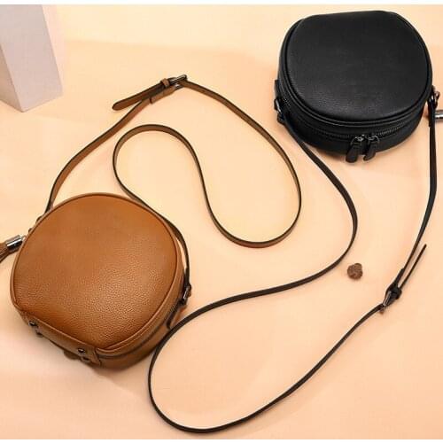 Fashion Genuine Leather Women Bag Female Shoulder Bag Soft Leisure Mini Crossbody Bags