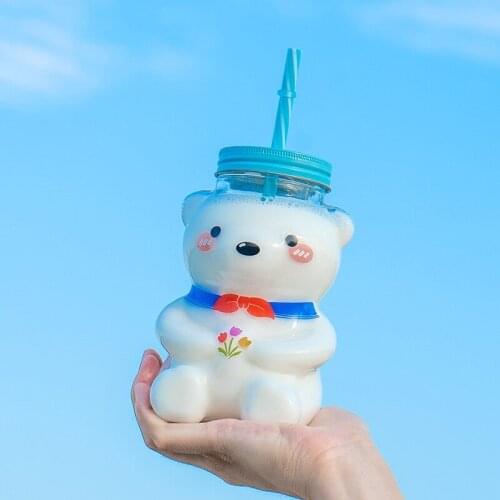 New sippy cups to bear high temperature resistant glass ins wind glass female birthday present for a girl the boy