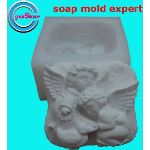 Great-Mold Lovely Angel Soap Molds Handmade 3D Silicone Mold for Fragrance Soap Making