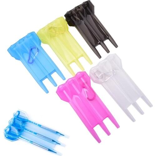 1 Set (a dart box + lock configuration)Dart Box Plastic Dart Case for Professional Dart Player 5 Colors