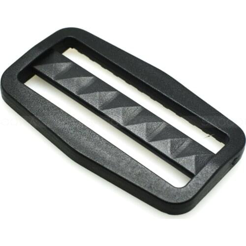 2" Plastic Tri-Glide Slider Adjustable Buckle Black for Backpack Straps Webbing Slider For Sewing Accessories