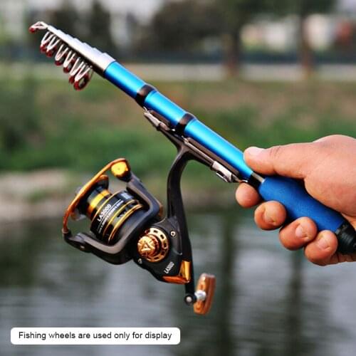 Portable Retractable Mini Pen Holder Super Hard Practical Tool Pocket Fishing Rod Fishing Spool Lakes Fishing Equipment