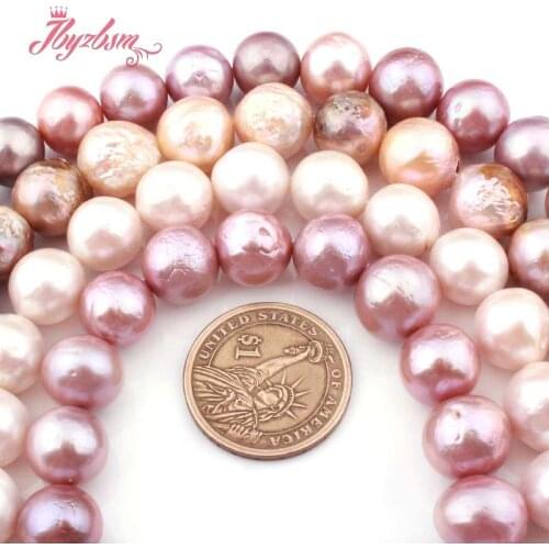 10-13mm Nearround Reborn Keshi Edsion Freshwater Pearl Natural Stone For DIY Jewelry Making Necklace Bracelet 15"Free Shipping
