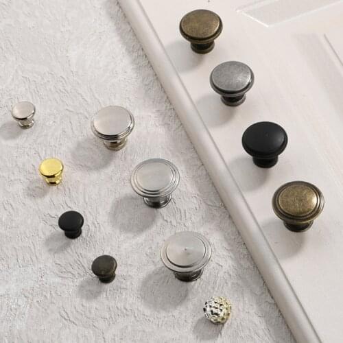 Antique Handle Green Bronze Handle Round Shape Handle Single Hole Handle Gold Silver Handle Drawer Cupboard Door Knob
