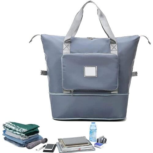 Large-Capacity Folding Travel Bag Foldable Travel Lightweight Waterproof Luggage Duffel Tote Bag Yoga Sport Crossbody Bag Women