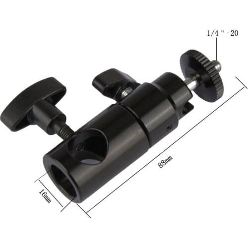 Light Stand Mount 1/4''-20 Male Mini Ball Head for Camera Monitor Mic