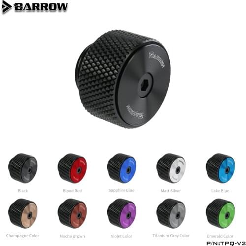 Barrow Release Air Plug G1/4'' Sealing Lock Brass Manual Exhaust Valve Air Evacuation Valve for Computer Water Cooling System