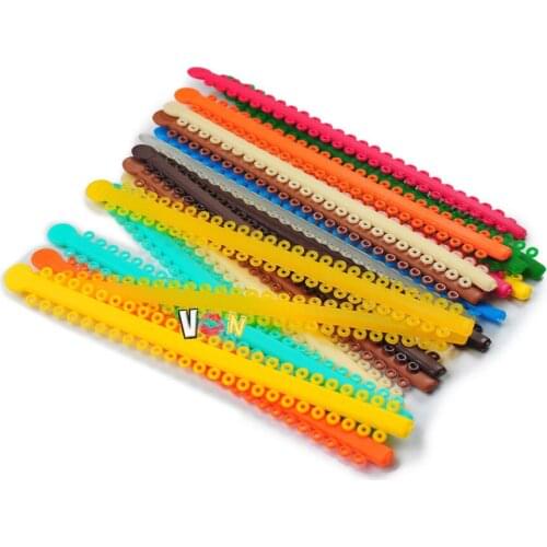 1 Bag Dental Orthodontic Ligature Ties Stickers Plastic Rebound Elastic Braces