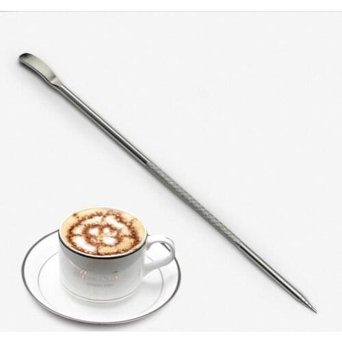 1pcs Barista Cappuccino Espresso Coffee Decorating Latte Art Pen Tamper Needle Creative High Quality Fancy Coffee stick tools