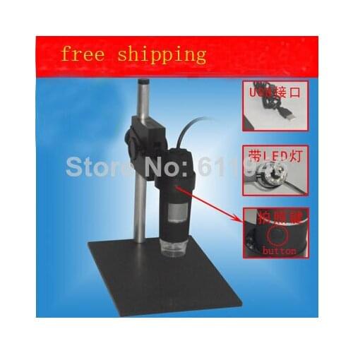 1PCS newest 1X -500X USB Digital Microscope + Holder, 8-LED Endoscope with Measurement Software USB Microscope