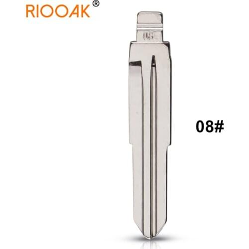 10PCS/LOT New Metal Blank Uncut Flip #08 KD Remote Replacement Car Key Blade For Daihatsu Kia Uncut Blank Car-styling