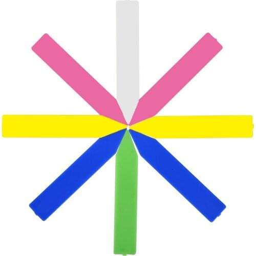 100Pcs garden plant label plastic plant label nursery tag flowerpot nursery tag tray tag tool 5cm * 1cm 10cm * 2cm 6 colors