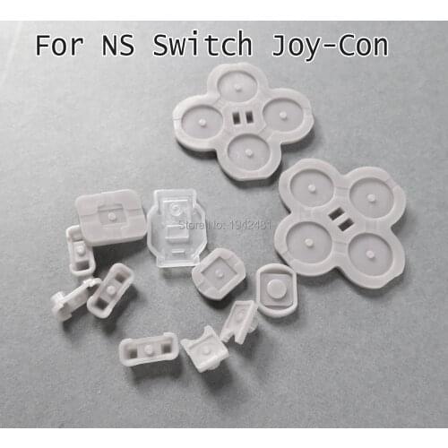 2sets For Nintendo Switch NS Joy Con Left Right Controller Conductive Rubber Silicone Button Pad Kit For JoyCon Replacement
