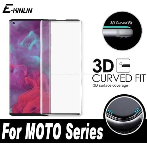 3D Curved Edge Full Cover Screen Protector Film Tempered Glass For Motorola Moto Edge Plus E 2020