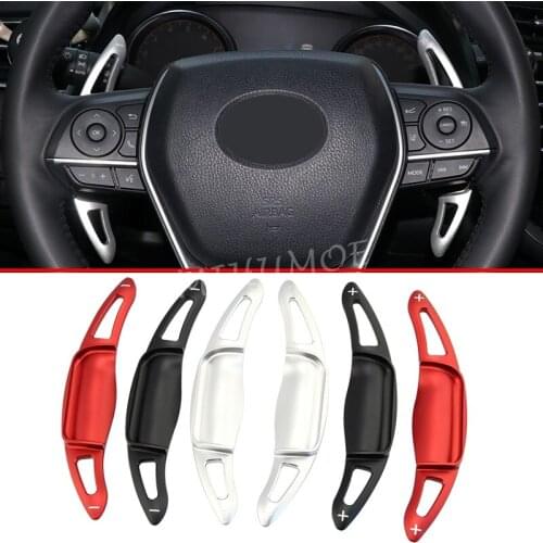 Aluminum Steering Wheel Gear Box Shift Paddle Extension For Toyota Camry Avalon Corolla Interior Accessories Trims