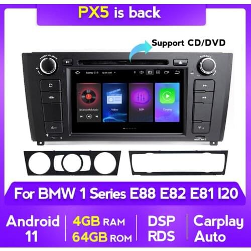 MEKEDE Android 11 4G 64G Car dvd radio player GPS Navigation For BMW 1 series E88 E82 E81 i20 DSP carplay+auto DVD RDS BT wifi